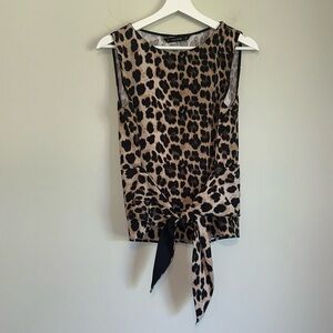 Zara Basics Cheetah print tank blouse/top